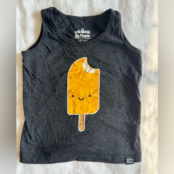 Whistle & Flute Icecream Toddler Muscle Tank Top, Size 1-2 years old - Picture 1 of 4